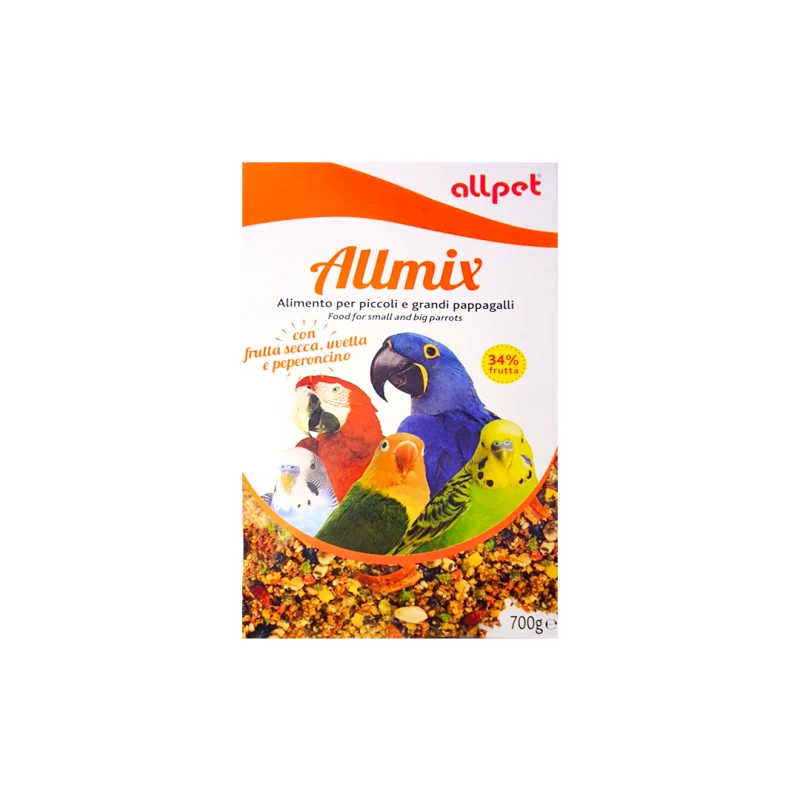 All pet Lorimix alimento per piccoli/grandi pappagalli