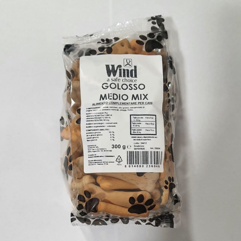 Biscotto Cane Wind golosso medio mix